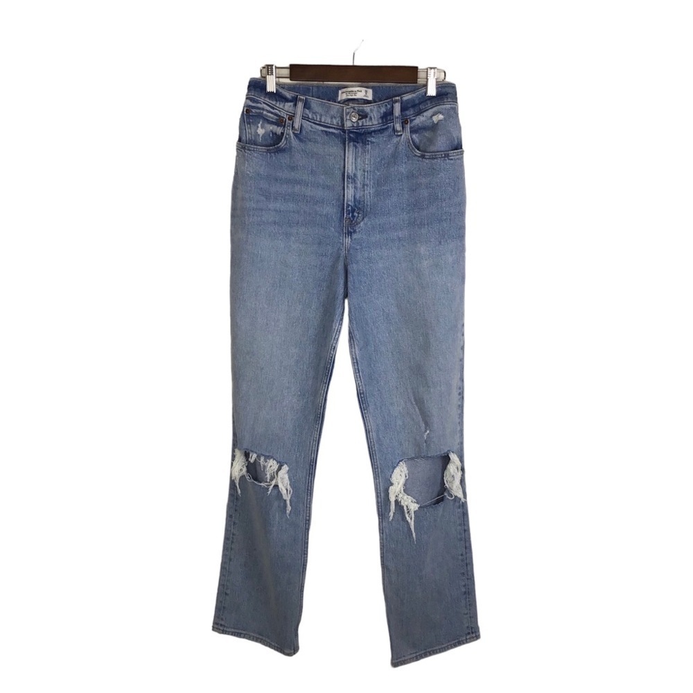 Abercrombie & Fitch Curve Love The 90’s Straight Ultra High Rise Jeans 29 Long.